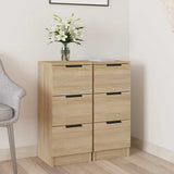 vidaXL Dressoir 30x30x70 cm bewerkt hout wit