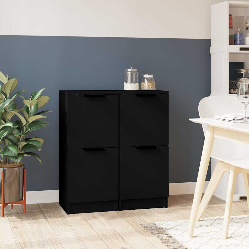 vidaXL Dressoir 30x30x70 cm bewerkt hout wit
