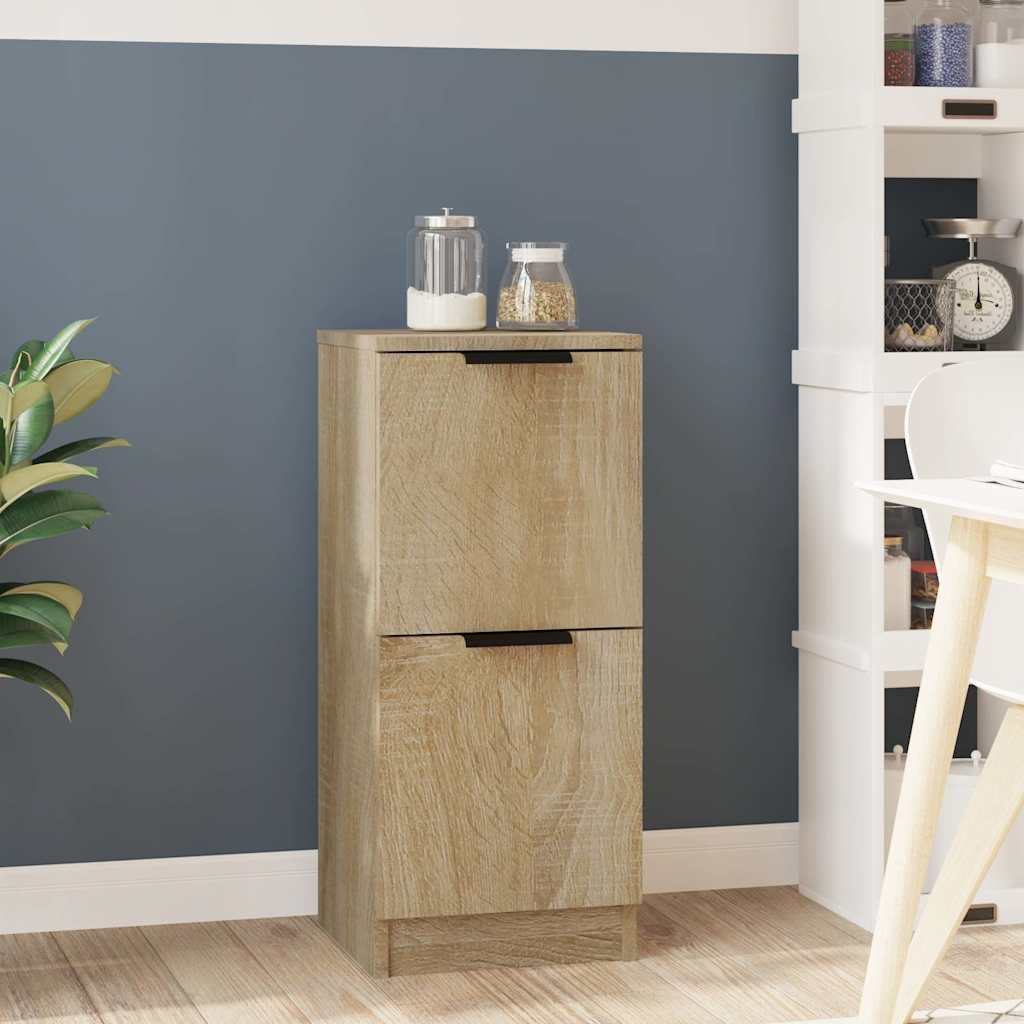 vidaXL Dressoir 30x30x70 cm bewerkt hout wit