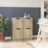 vidaXL Dressoir 30x30x70 cm bewerkt hout wit