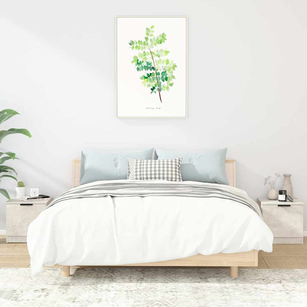 vidaXL Nachtkastjes 2 st 40x39x40 cm wit