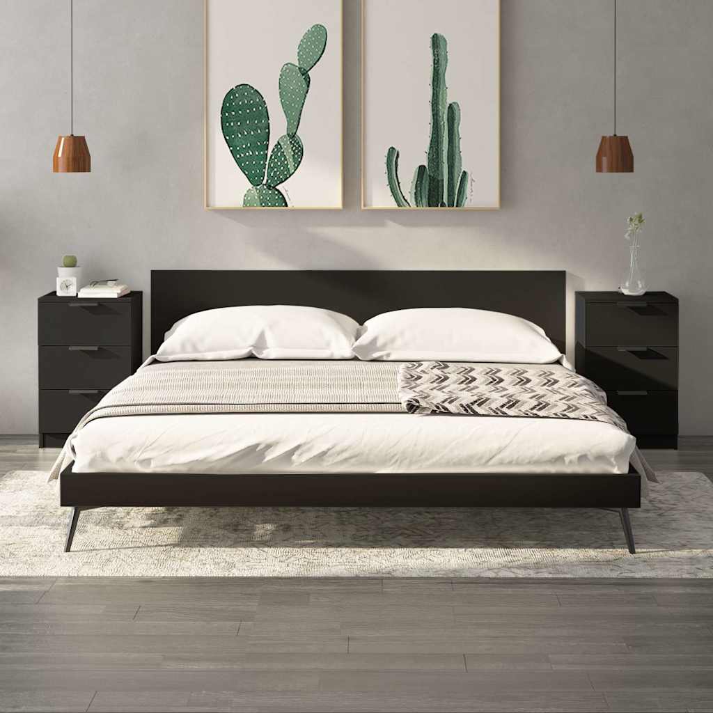 vidaXL Nachtkastje 40x36x65 cm wit