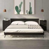 vidaXL Nachtkastje 40x36x65 cm wit