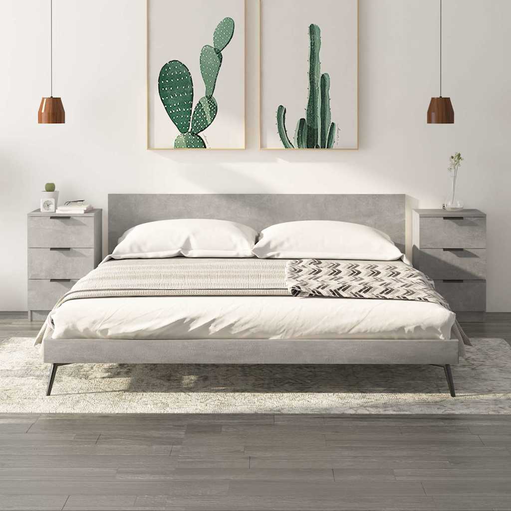 vidaXL Nachtkastje 40x36x65 cm wit