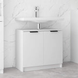 vidaXL Bathroom Cabinet 64.5x33.5x59 cm Engineered Wood White