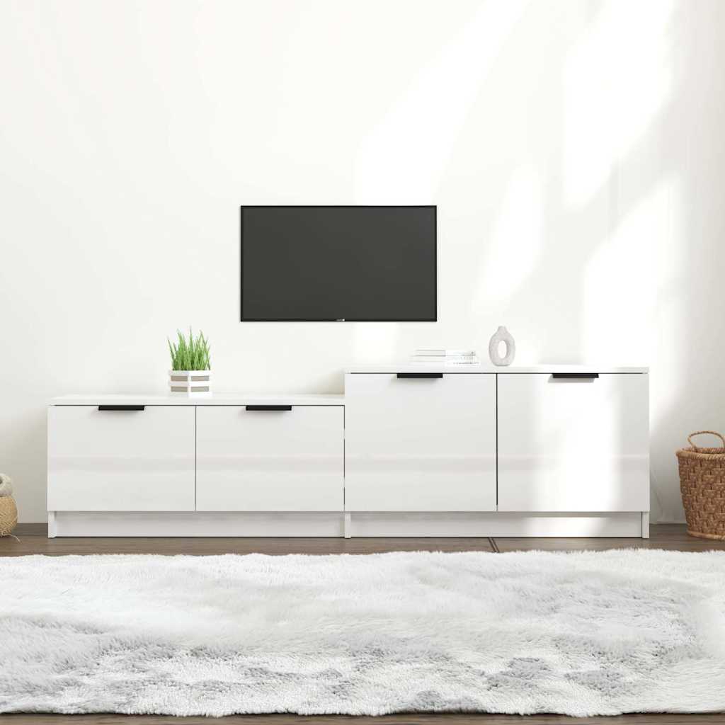vidaXL Tv-meubel 158,5x36x45 cm bewerkt hout wit