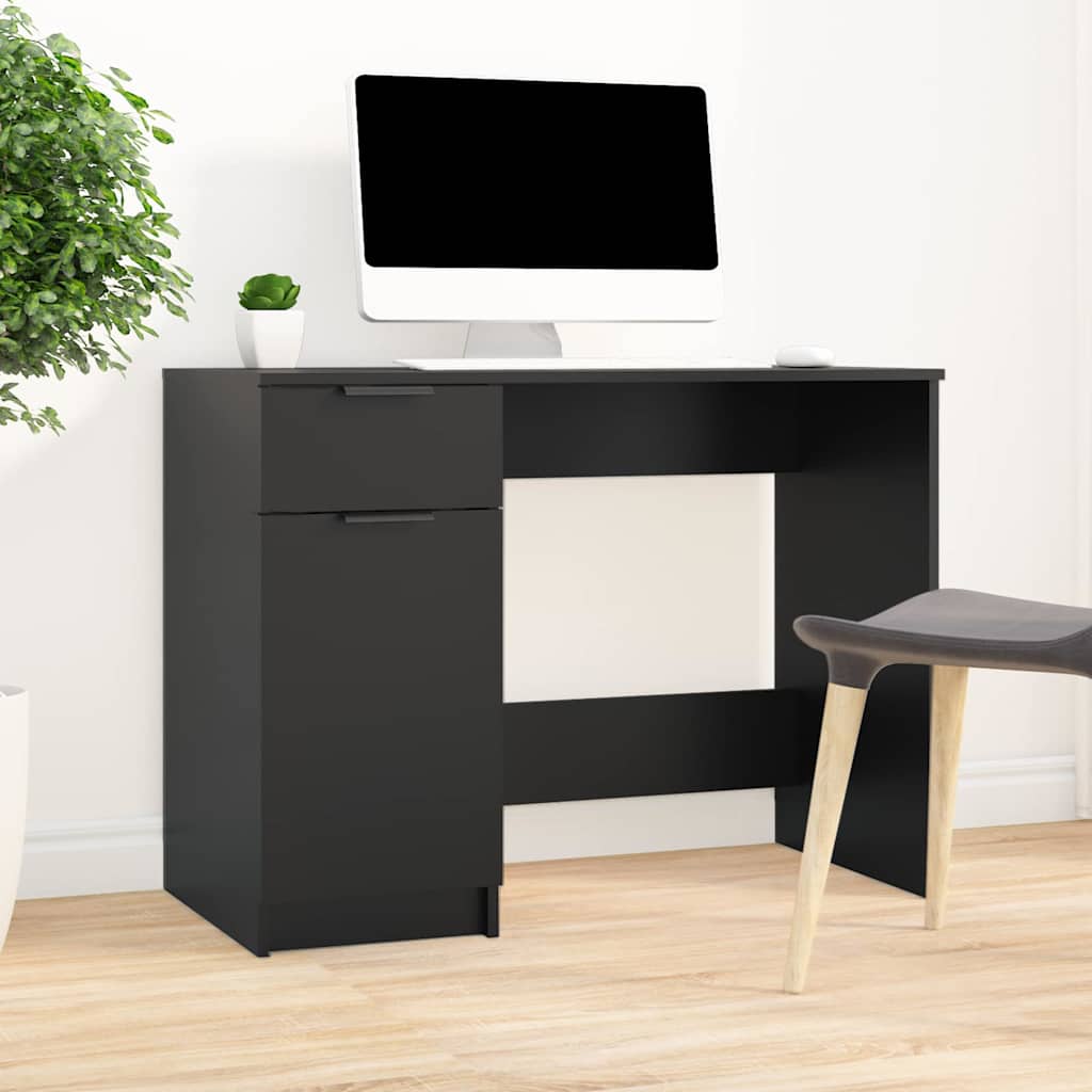vidaXL Bureau 100x50x75 cm bewerkt hout wit