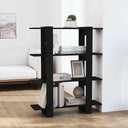 vidaXL Boekenkast/kamerscherm 100x30x123,5 cm wit