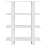 vidaXL Boekenkast/kamerscherm 100x30x123,5 cm wit