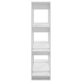 vidaXL Boekenkast/kamerscherm 100x30x123,5 cm wit