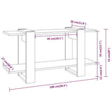 vidaXL Boekenkast 100x30x51 cm bewerkt hout wit