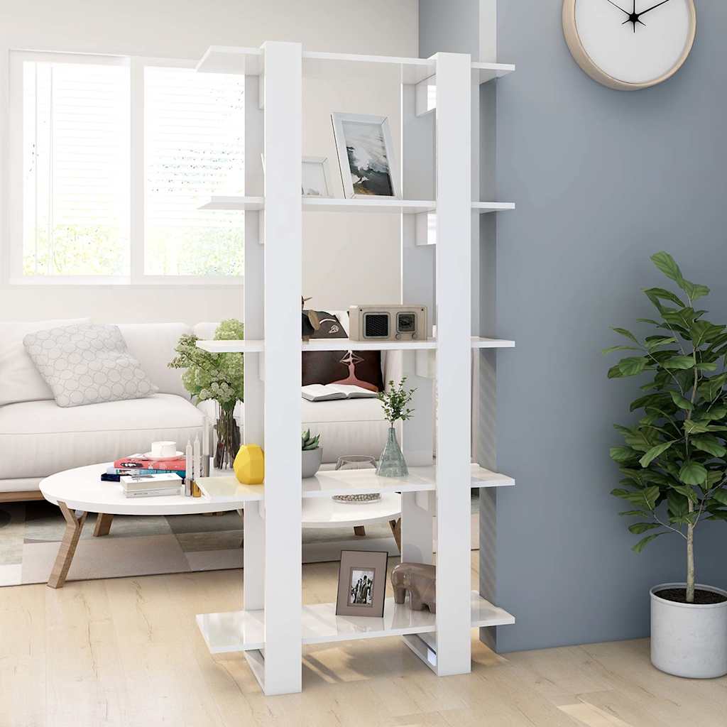 vidaXL Boekenkast/kamerscherm 80x30x160 cm bewerkt hout wit
