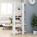 vidaXL Boekenkast/kamerscherm 80x30x160 cm bewerkt hout wit