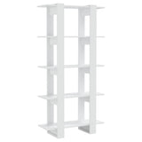 vidaXL Boekenkast/kamerscherm 80x30x160 cm bewerkt hout wit
