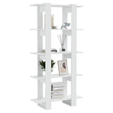 vidaXL Boekenkast/kamerscherm 80x30x160 cm bewerkt hout wit