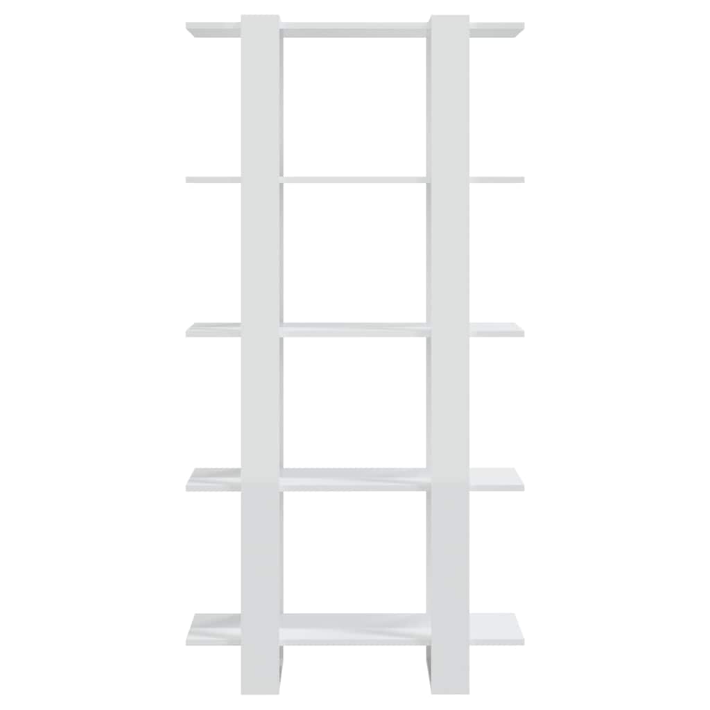 vidaXL Boekenkast/kamerscherm 80x30x160 cm bewerkt hout wit