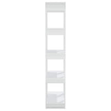 vidaXL Boekenkast/kamerscherm 80x30x160 cm bewerkt hout wit