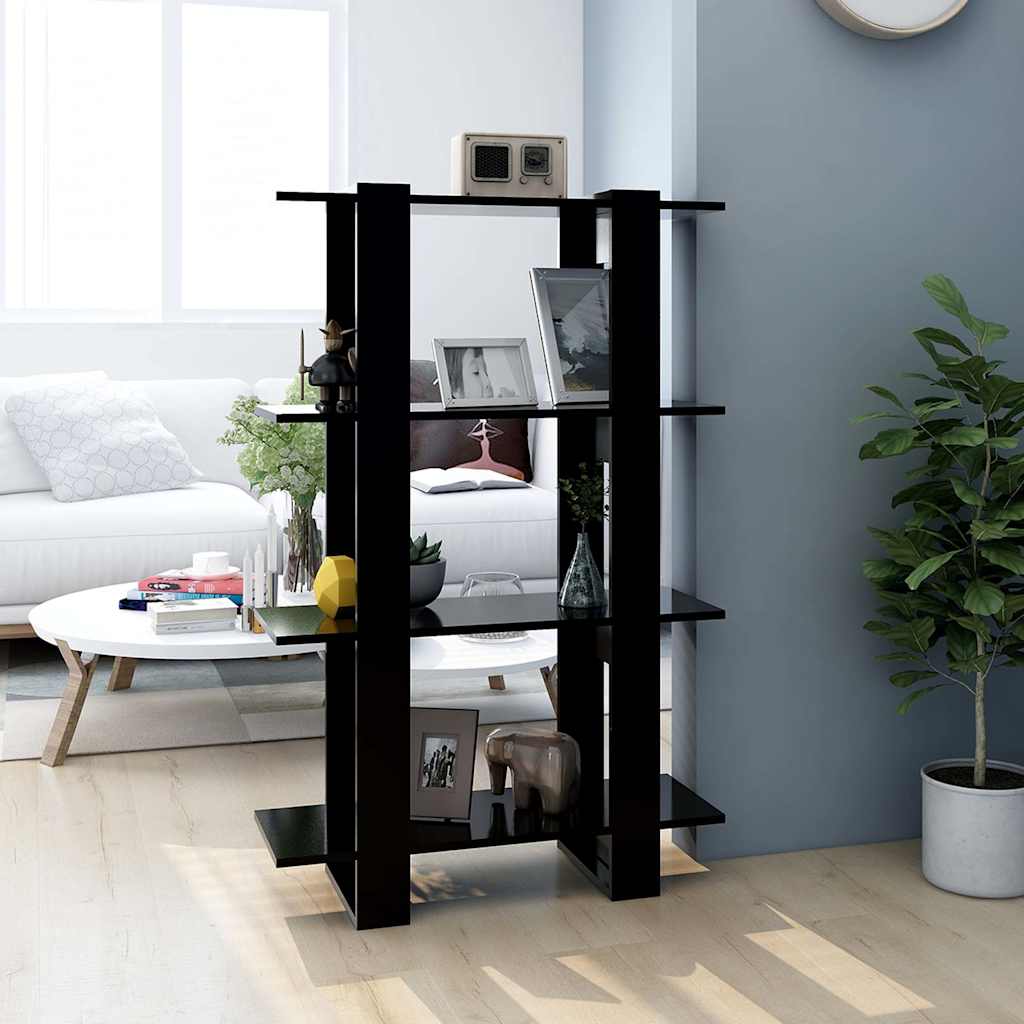 vidaXL Bookcase/Room Divider 80x30x123.5 cm White