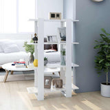 vidaXL Bookcase/Room Divider 80x30x123.5 cm White