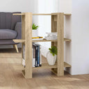 vidaXL Boekenkast/kamerscherm 80x30x87 cm wit
