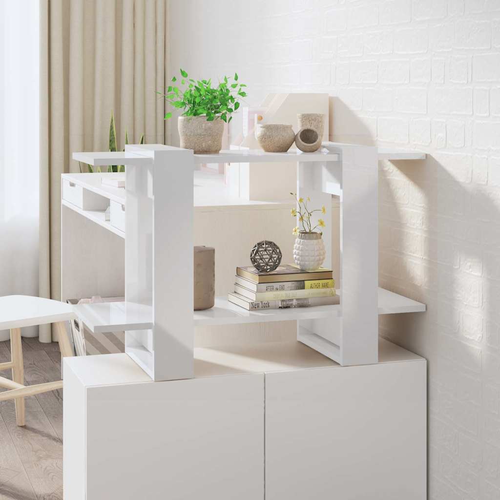 vidaXL Boekenkast/kamerscherm 80x30x51 cm wit