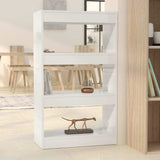 vidaXL Boekenkast/kamerscherm 60x30x103 cm bewerkt hout wit