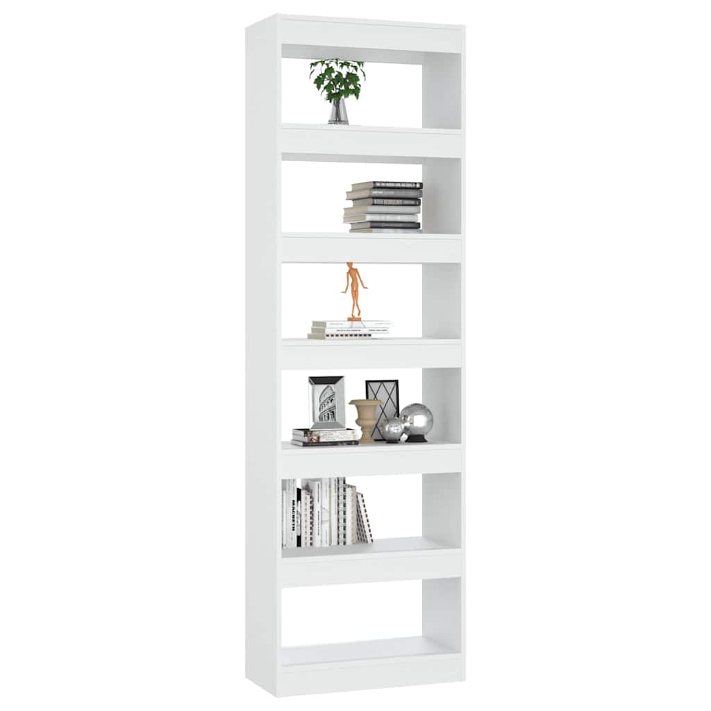 vidaXL Boekenkast/kamerscherm 60x30x198 cm wit