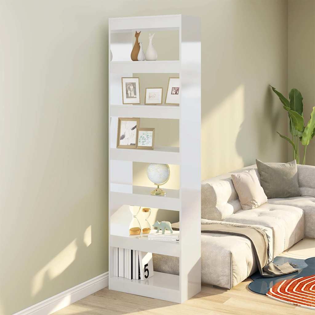vidaXL Boekenkast/kamerscherm 60x30x198 cm wit