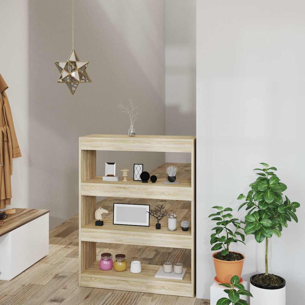 vidaXL Boekenkast/kamerscherm 80x30x103 cm spaanplaat wit