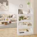 vidaXL Bookshelf/Room Divider 80x30x135 cm Engineered Wood White