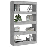 vidaXL Bookshelf/Room Divider 80x30x135 cm Engineered Wood White