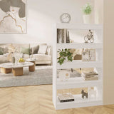 vidaXL Bookshelf/Room Divider 80x30x135 cm Engineered Wood White