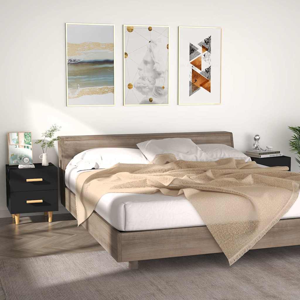 vidaXL Nachtkastje 40x35x47,5 cm wit