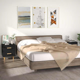 vidaXL Nachtkastje 40x35x47,5 cm wit