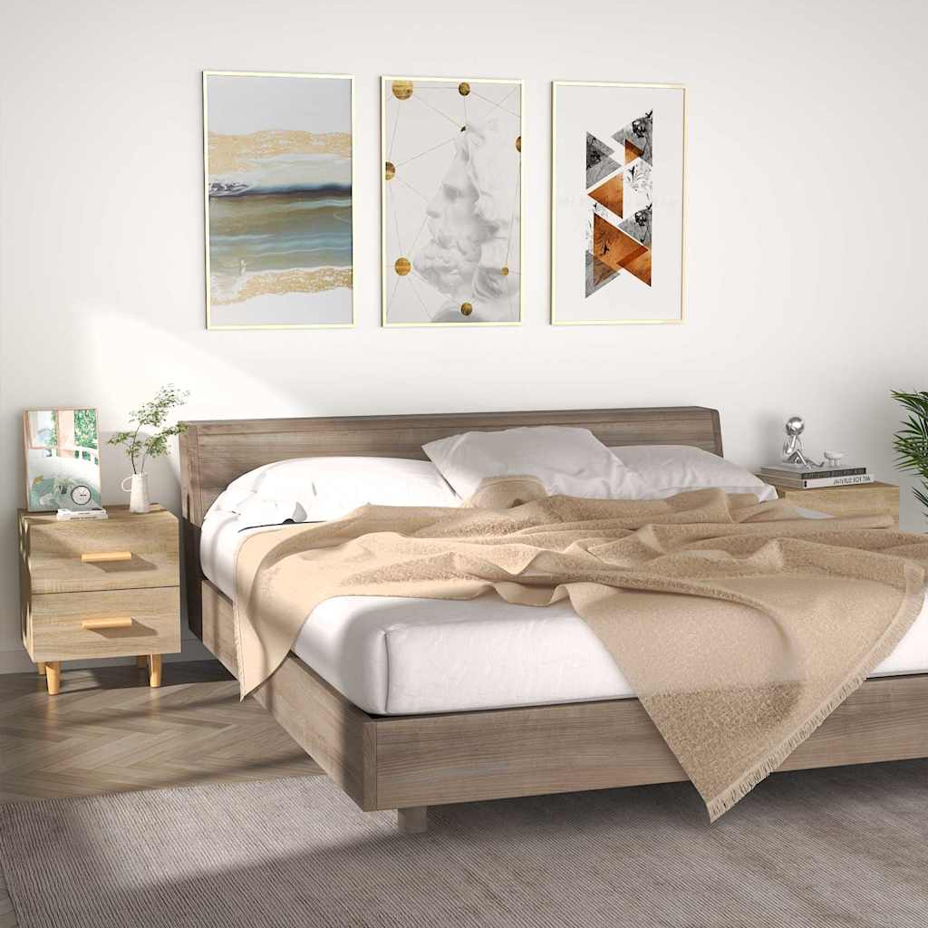 vidaXL Nachtkastje 40x35x47,5 cm wit