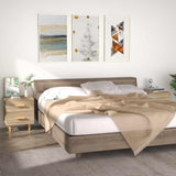vidaXL Nachtkastje 40x35x47,5 cm wit