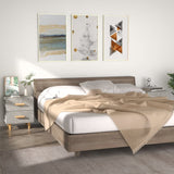 vidaXL Nachtkastje 40x35x47,5 cm wit