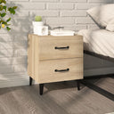 vidaXL Nachtkastje 40x35x47,5 cm wit