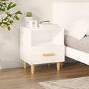 vidaXL Bedside Cabinet 40x35x47 cm White