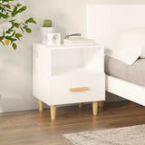 vidaXL Bedside Cabinet 40x35x47 cm White