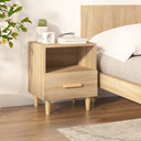 vidaXL Bedside Cabinet 40x35x47 cm White