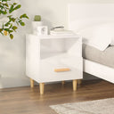 vidaXL Bedside Cabinet 40x35x47 cm White