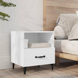 vidaXL Nightstand Engineered Wood White
