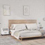 vidaXL Nightstand Engineered Wood White