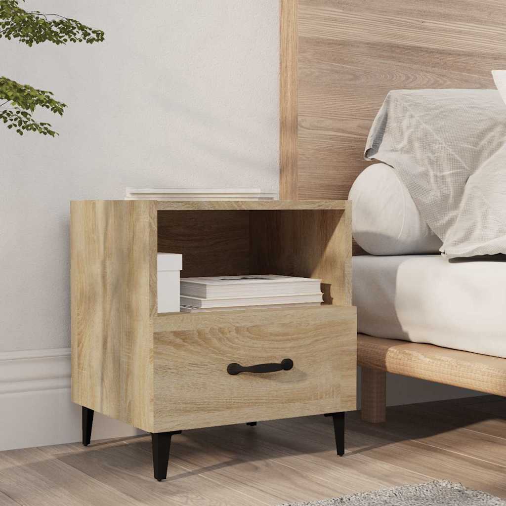 vidaXL Nightstand Engineered Wood White