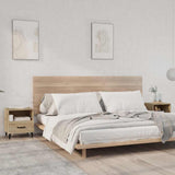 vidaXL Nightstand Engineered Wood White
