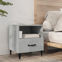 vidaXL Nightstand Engineered Wood White