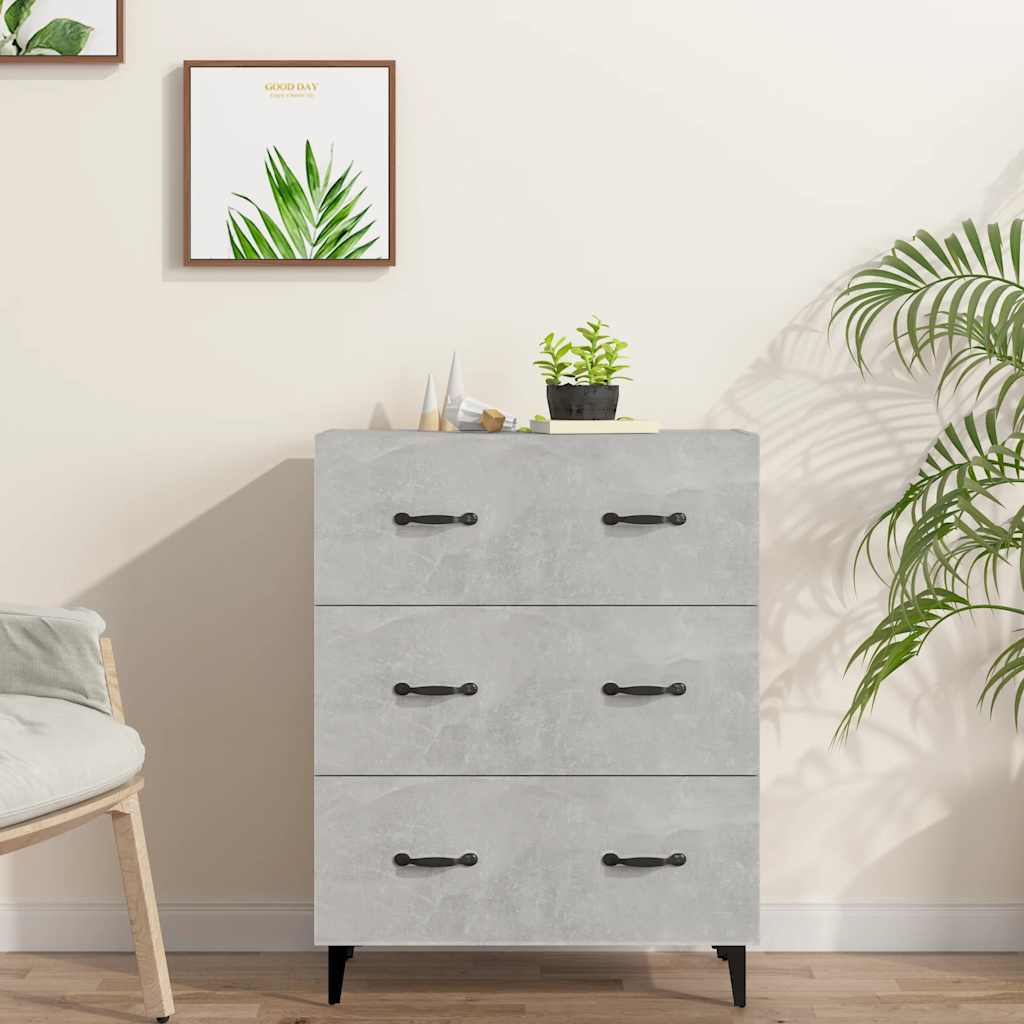 vidaXL Dressoir 69,5x34x90 cm bewerkt hout wit