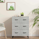 vidaXL Dressoir 69,5x34x90 cm bewerkt hout wit