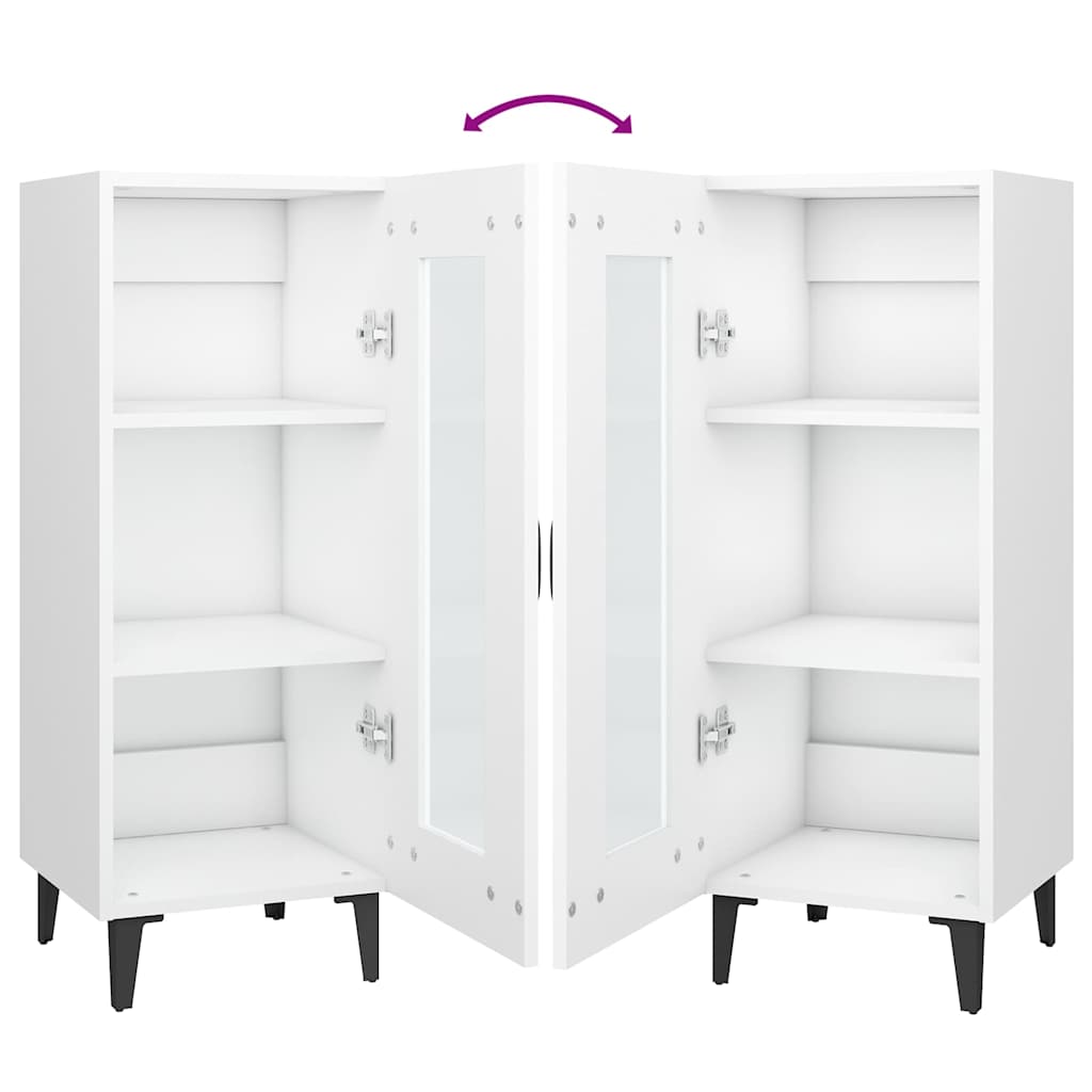 vidaXL Sideboard 34.5x34x90 cm engineered wood white